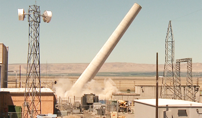 Hanford Richland exhaust stack